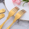 Buyer Star King Dessert Forks, Stainless Steel Gold Fork Set