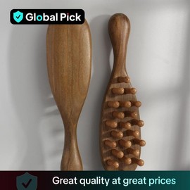 Wooden Massage Comb, 1 Count Scalp Massager, Large Wide Tooth Head Scalp Meridians Scraping Massage Comb, Hair Care & Styling Tool for Home & Salon Use:_Petal_one-size