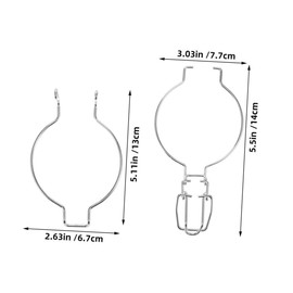 SHOWERORO 6Pcs Glass Canning Jar Accessories Wire Clamp Sealed Buckle for Wide Mouth Mason Jars Replacement Clips for Kitchen Storage and Can Sealing Fastenings
