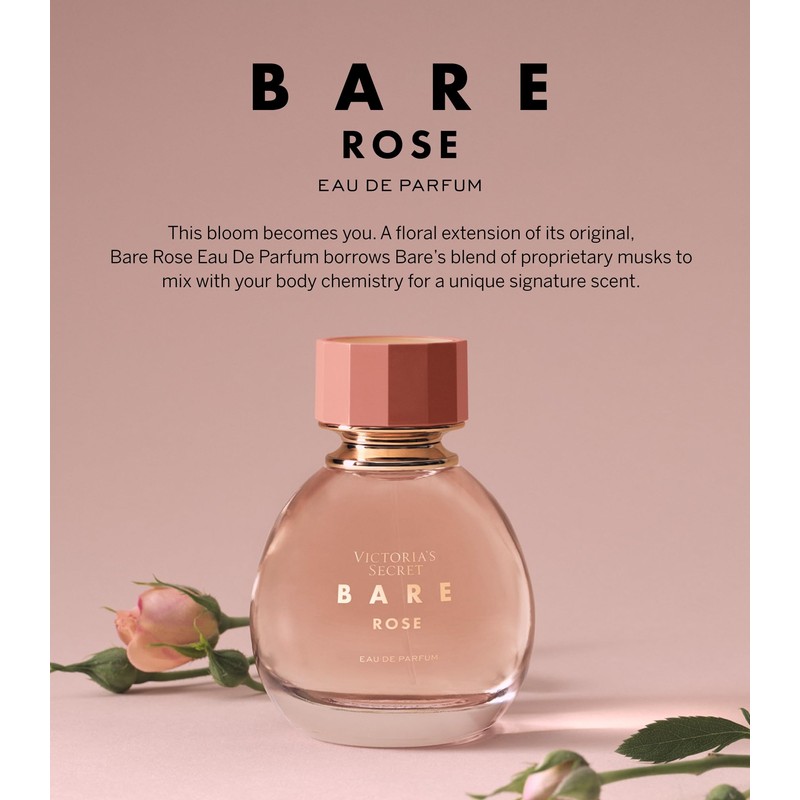 Victoria's Secret Bare Rose Eau de Parfum, Notes of Pear