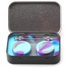 XIFEI portable stainless steel tin box 2-5ml silicone container jars，