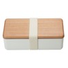 Miyoshi Seisakusho 0601-0033 Wooden Lid Lunch Box, Ancient Cedar, White,
