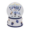 Kurt Adler 100MM Musical Wind-Up Hanukkah Snowman Water Globe