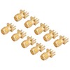 Yosoo SMA Socket, SMA Panel Socket, 10-Piece Brass SMA Female