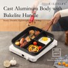 ESLITE LIFE 11 Inch Nonstick Divided Grill Pan with Lid