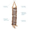 Prevue Pet Products Naturals Rope Ladder Bird Toy, Wood Stairs