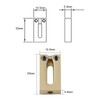 OVSAL Gold Guitar Bridge Saddles 10.5mm Tremolo Bridge Saddles for