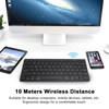 78 Keys Wireless Keyboard with Silent Buttons Ultra Slim Bluetooth