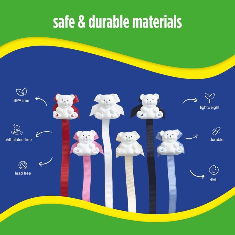 Baby Buddy Pacifier Clip Holder, Newborn Essential with Universal Fit