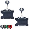 2 Pack / 25 Pack ID Badge Reel Retractable Yo