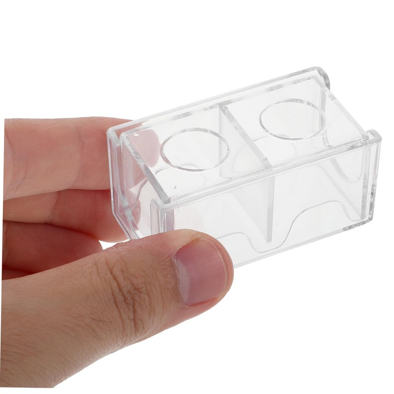 WHAMVOX 5pcs Transparent Pool Chalk Holder Lightweight Case for Billiards