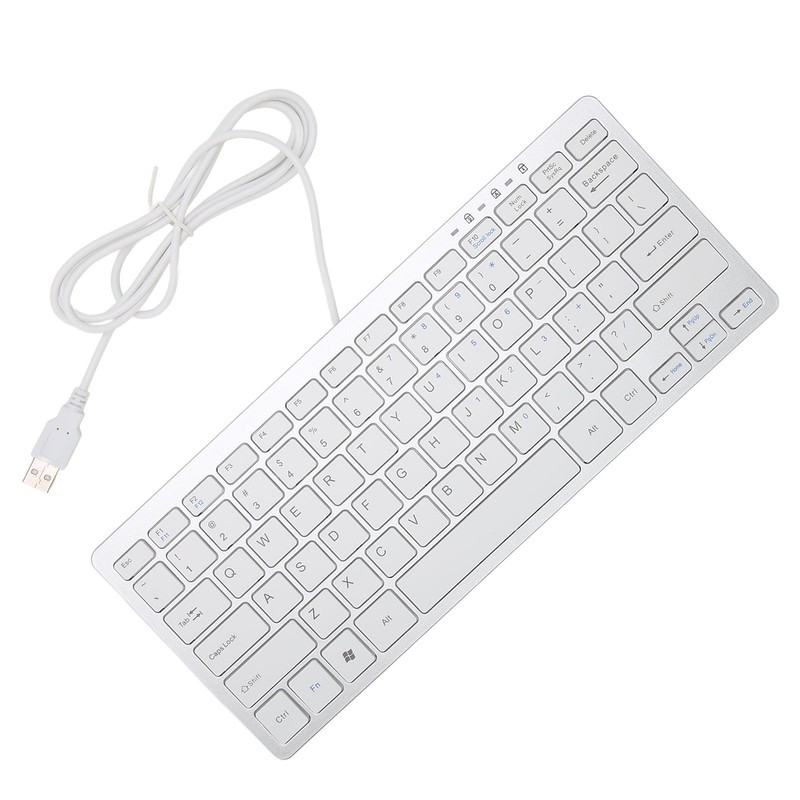 USB Wired Keyboard 78 Scissor Keys 13 Shortcut LED Indicator
