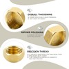 Bwintech 6 Pcs 3/8" Female BSP Thread Brass Female Cap