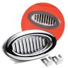 American Shifter Company Billet Chrome Oval AC Air Conditioning Heater