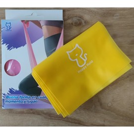 Happy Hold Stretch Belt, Muscle Joints, Muscle Belt, Fitness Belt, Yoga and Training Frame, Travel Essentials (Yellow)