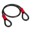 Relaxdays Loop Cable 1 m Coated Steel Cable with Eyelets