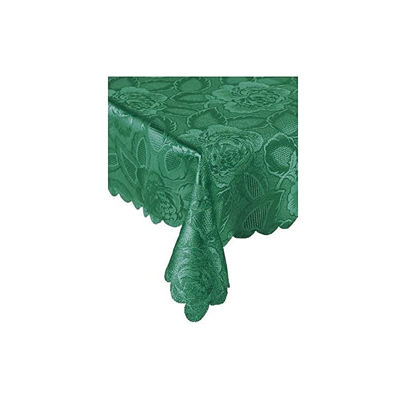 Emma Barclay Damask Rose - Jacquard Table Cloth in Forest
