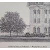 11x14 Print "Parker County Courthouse-Wea