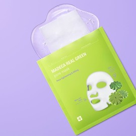 Centellian24 본사직영 NEW 마데카 리얼 그린 포어 마스크 5매 / 모공케어 5분컷 Headquarters Direct NEW Madeca Real Green Pore Mask 5 Sheets / Pore Care 5-Minute Cut