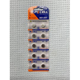 PKCELL 10-Pack  LR41 AG3 392 LR736 1.5V Alkaline Battery for Watch Remote US Free ship
