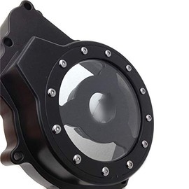 HONGK- Engine Stator Cover See through Compatible with Yamaha Yzf R6 2003-2006, 2006 Yzf R6S Black [B01BN0J2ZO]