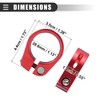 Motoforti Universal Bike Seat Post Clamp Adapter, Clamp Dia 28.6mm,