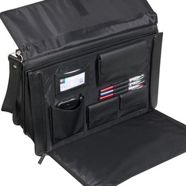 Black Leather Executive Briefcase (#42)