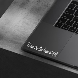 (3 Pcs) to Live for The Hope of It All Mirror Sticker Inspirational Quote Vinyl Decal for Car Rear View Mirror Window Laptop Motorcycle Waterproof Aesthetic Sticker 4 Inches