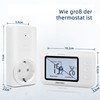 Heating controller for DIY installations, plug thermostat, set on heating