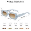 SOJOS SJ2160 Women's Retro Vintage Stylish Colourful Rectangular Sunglasses Festival