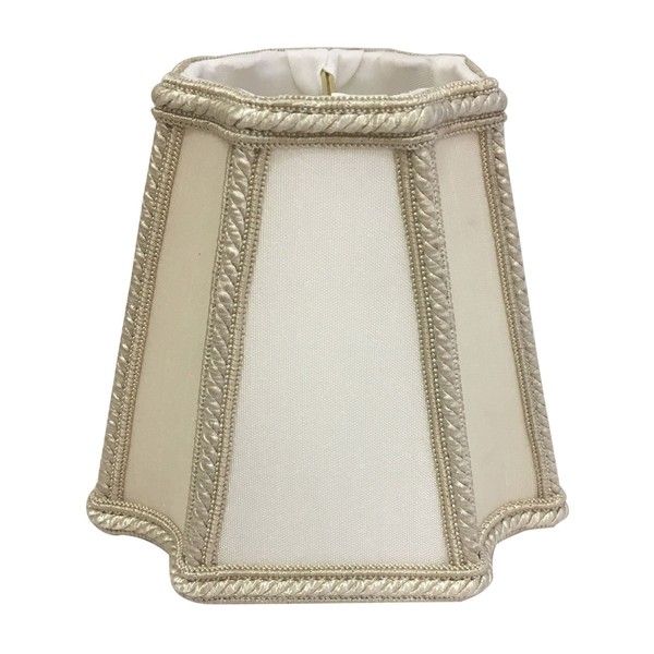 Royal Designs Empire Clip on Chandelier Lamp Shade, Antique Gold, 2" x 3.5" x 3.5", CS-402EG