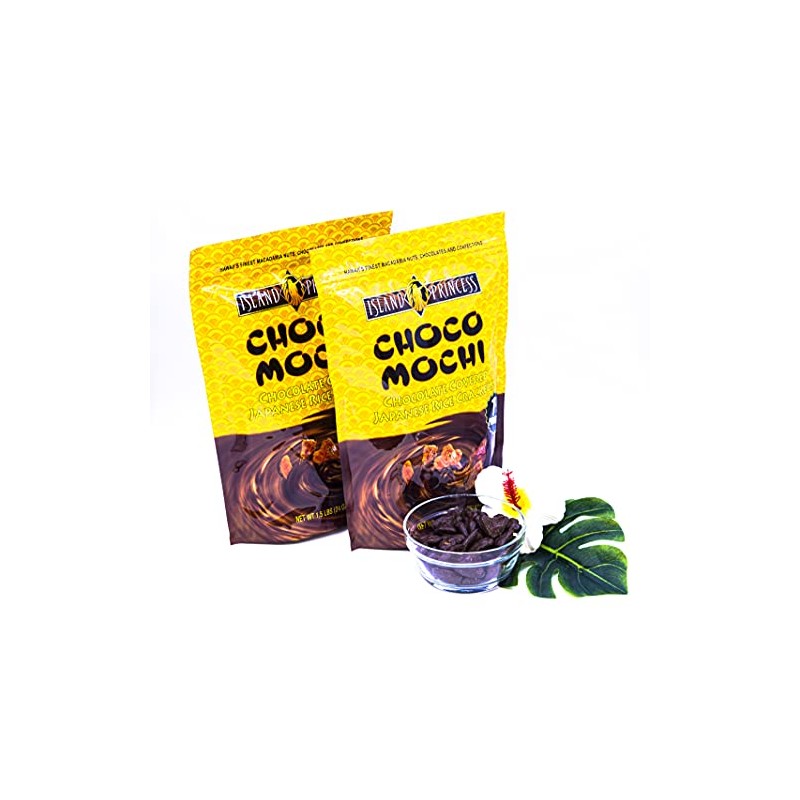 Island Princess Choco Mochi Chocolate Covered Japanese Rice Crackers 2/1.5
