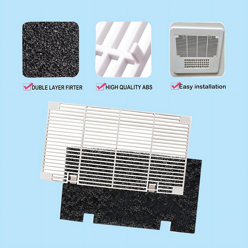 RV A/C Ducted Air Grille for Dometic 3104928.019 with Filters,