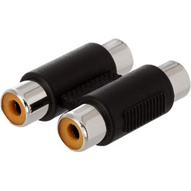 Mr. Gadget's Solutions 2 x RCA Cable Coupler Female Twin Double Phono Lead Joiner