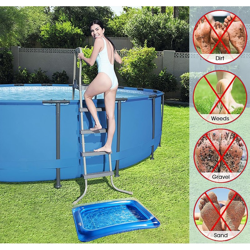 Inflatable Pool Foot Bath Basin, Portable Foot Soaking Bath Basin