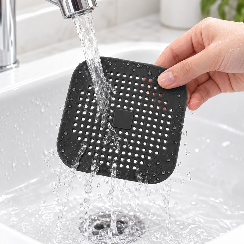 Silicone Drain Hair Catcher for Shower, Bathtub & Kitchen Sink