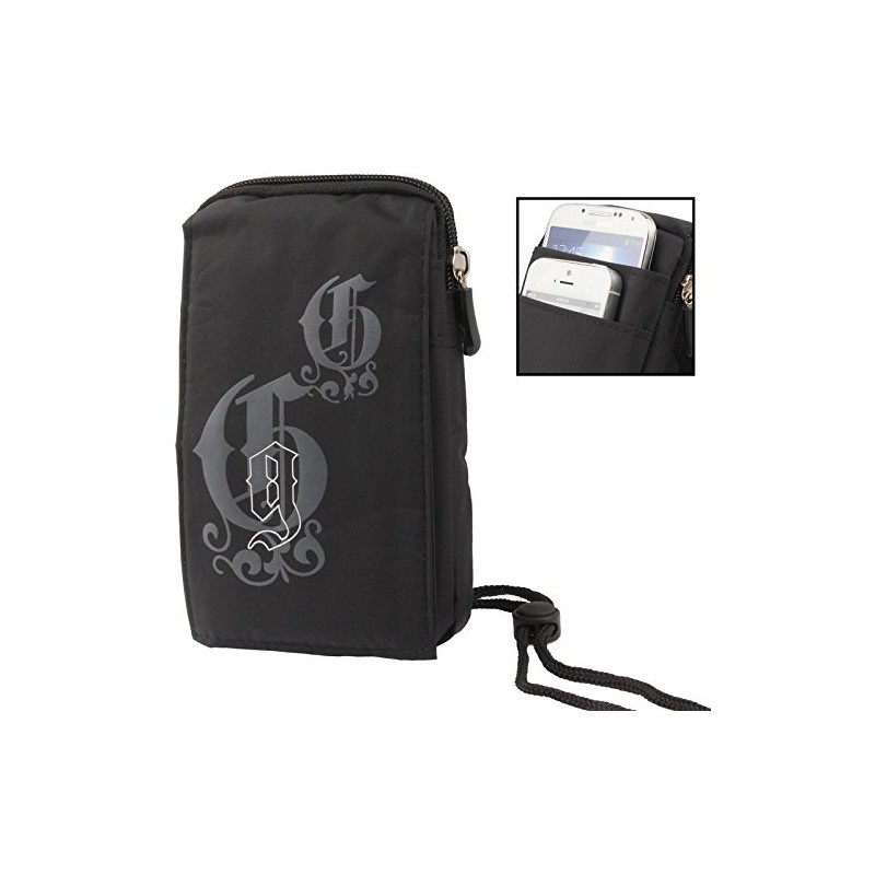 DFV mobile - Multi-Functional Vertical Stripes Pouch Bag Case Zipper