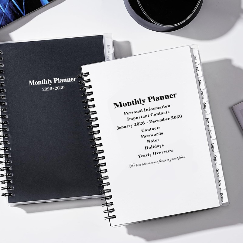 2026-2030 Monthly Planner/Calendar - 5 Year Planner 2026-2030 with Tabs,