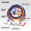 BACOENG Pro 4 Way AC Diagnostic Manifold Gauge Complete Set