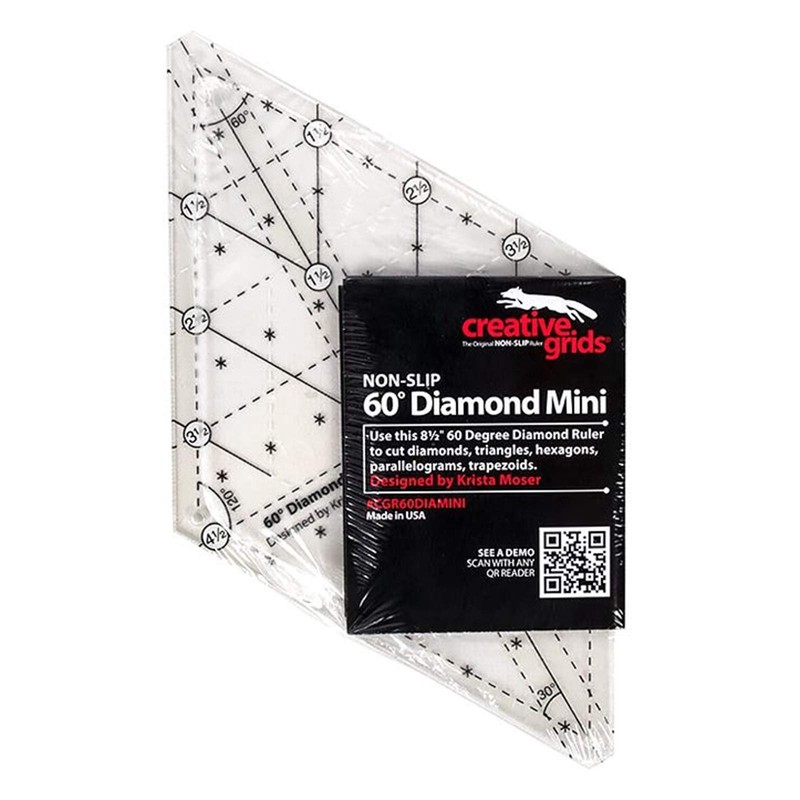 Creative Grids 60 Degree Mini Diamond Ruler – CGR60DIAMINI –
