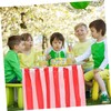 Mikinona Striped Tablecloth Red White Party Table Cover Decorative for