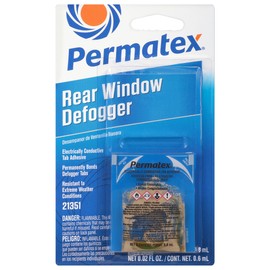 Permatex 21351-6PK Electrically Conductive Rear Window Defogger Tab Adhesive (Pack of 6)