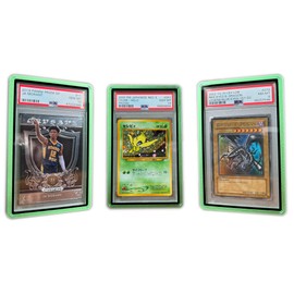 TCGHalo - Metal PSA Slab Bumper Case (3 Pack) - SlabHalo Stackable Magnetic Aluminum Metal Case for PSA Graded Cards Metal PSA Case Protective PSA Frame Aluminum PSA Slab Case Protector Emerald Green