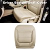 moseiny Tan Driver Side Bottom Leather Seat Cover for Jetta