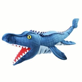 Dinosaur Hand Puppets 11.8 Inch Plush Stuffed Animals with Open Movable Mouth, Interactive Toy Storytelling Gift for Girls and Boys:_Triceratops