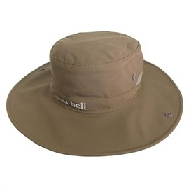 Montbell 1108743 Wide Brim Hat, Men's, Women's, XL, Nylon, Khaki, 24, khaki 24