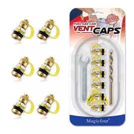 Magicfour Fuel Gas Can Vent Caps 6 Pack Fuel Gas Tank Vent Caps Gas Can Vent to