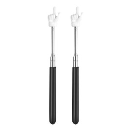 2pcs Pointing Stick Finger Shape Funny Extendable Telescopic Teacher Pointer