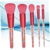 WOONEKY 5pcs Particle Handle Makeup Brush Women Candy Style Cosmetic