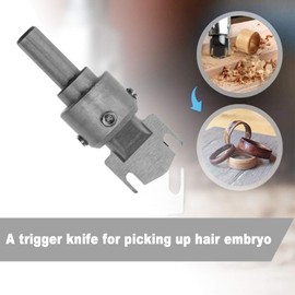 OTOTEC Multifunction Wood Ring Drill Bit Blade Tool Kit High Speed Steel Wooden Thick Ring Maker with Wrench for Wooden DIY Rings Jewelry Handicrafts